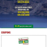 Pizzeria Griglieria menu