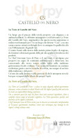 La Torre Del Castello Del Nero menu