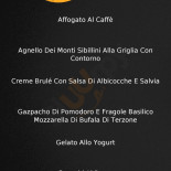 Edelweiss menu
