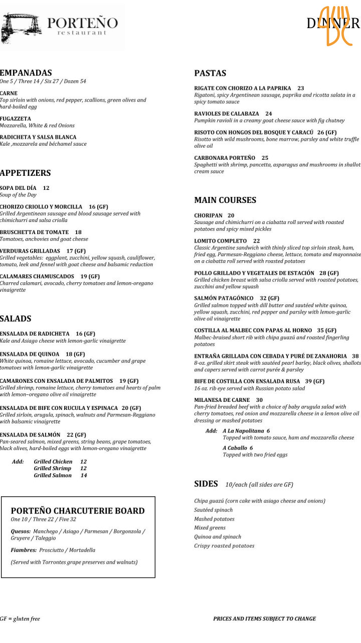 La Taverna Del Mare Carte