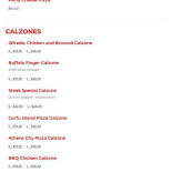 Metropolitan Menu