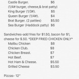 Manuel's Beach Carta