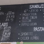 Peat Stop Menu