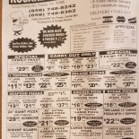 Trattoria Pizzeria Angedras Carta