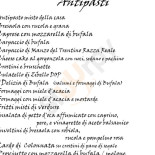 Osteria Persei Carte