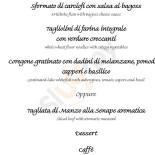Villa Aurora menu