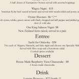 Next Bistrot Carte
