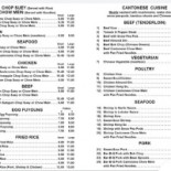 Staré Časy menu