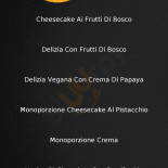 Milagros Gelateria menu