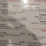 Lob's Fish Carte