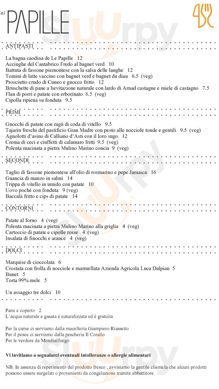 Posta Al Castello Carte