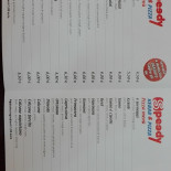 Speedy Kebab Pizza Carte