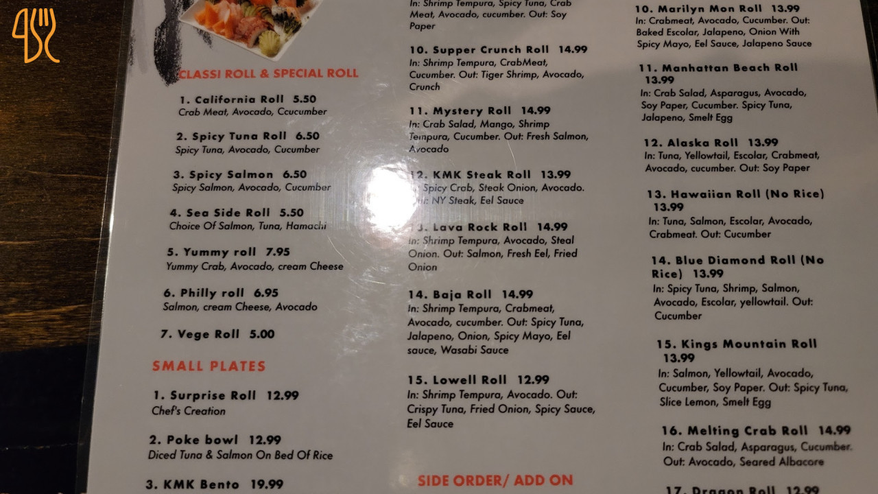 Dixie Pub Carta