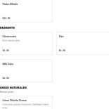 Gusto menu