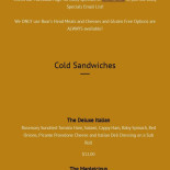 Magik Burger Carte