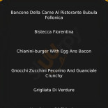 Dell’agriturismo La Stalla menu