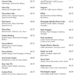 Pizzeria Palinuro menu