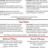 Rock Art Cafe Carte