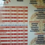 La Siega menu