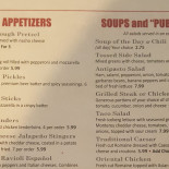 San Basilio menu