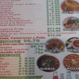 Coco Loco's menu