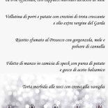 Baldostube menu