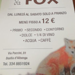 Pizzeria Da Fox Carta