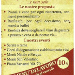 Ostaria De Lesmo Speisekarte