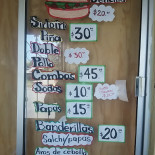 Villa Bisbini menu
