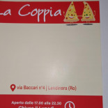 Pizzeria La Coppia menu