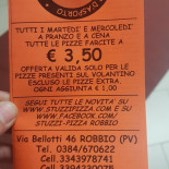 Stuzzi-pizza Robbio menu