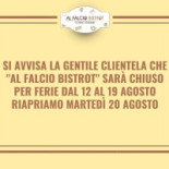 Al Falcio Bistrot Carta