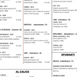 Pizzeria Le Rose menu