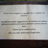 Osteria Degli Amici menu