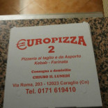 Europizza 2 menu