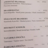 Restaurace Pod Radnicí menu