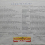 Mister Pizza Carte