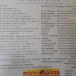 Mister Pizza Carte