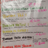 Enjoy Burger menu