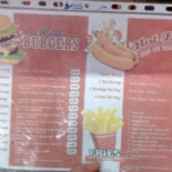 Enjoy Burger menu