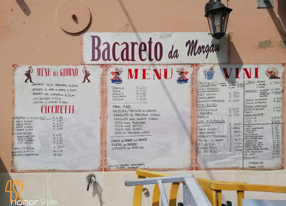 Bacareto Da Morgan Carte