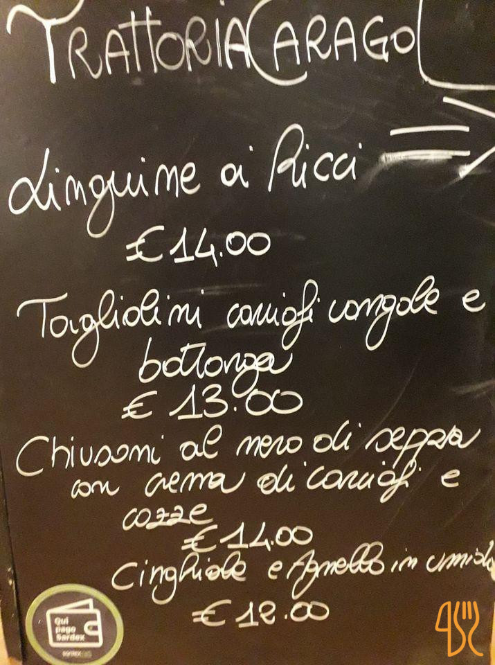 Trattoria Caragol Carta