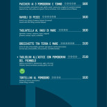 Maestrale menu