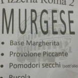 Pizzeria Roma 2 Di De Palma menu