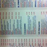 Hello Pizza menu