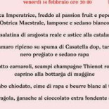 Antica Osteria Poloni 1907 Montebelluna menu