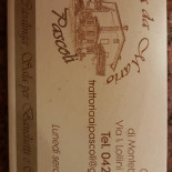 Trattoria Da Mario Ai Pascoli Carta