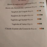 Laguna Blu Menu