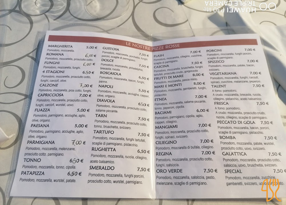 Pizza Flash Carta