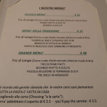 Osteria La Cantinella Carte